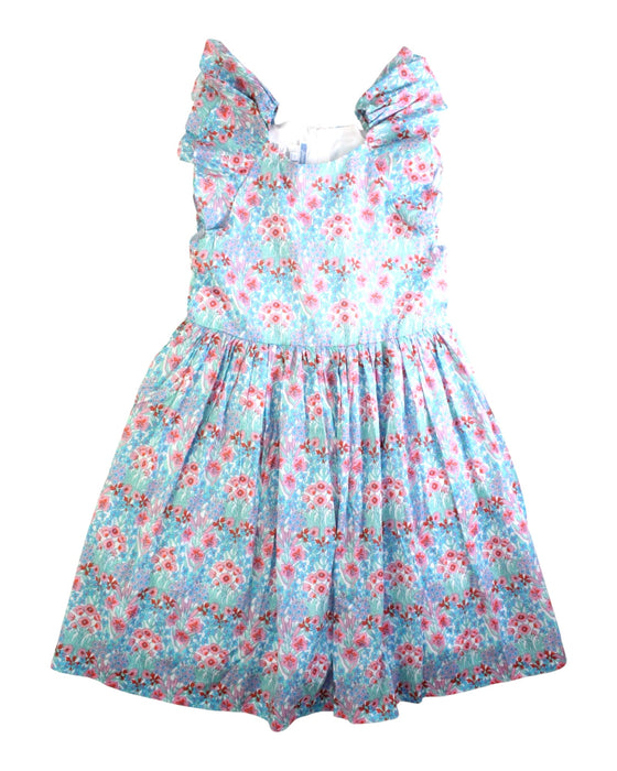 A Blue Sleeveless Dresses from Jacadi in size 10Y for girl. (Front View)