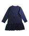 A Navy Long Sleeve Dresses from Kate Spade in size 9Y for girl. (Back View)