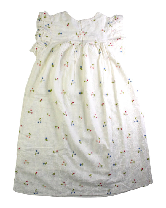 A White Sleeveless Dresses from Bonpoint in size 12Y for girl. (Back View)