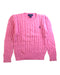 A Pink Knit Sweaters from Polo Ralph Lauren in size 6T for girl. (Front View)