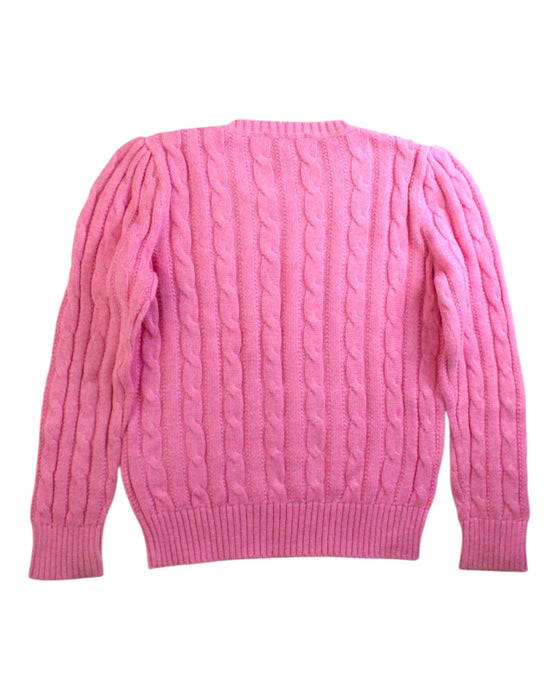 A Pink Knit Sweaters from Polo Ralph Lauren in size 6T for girl. (Back View)