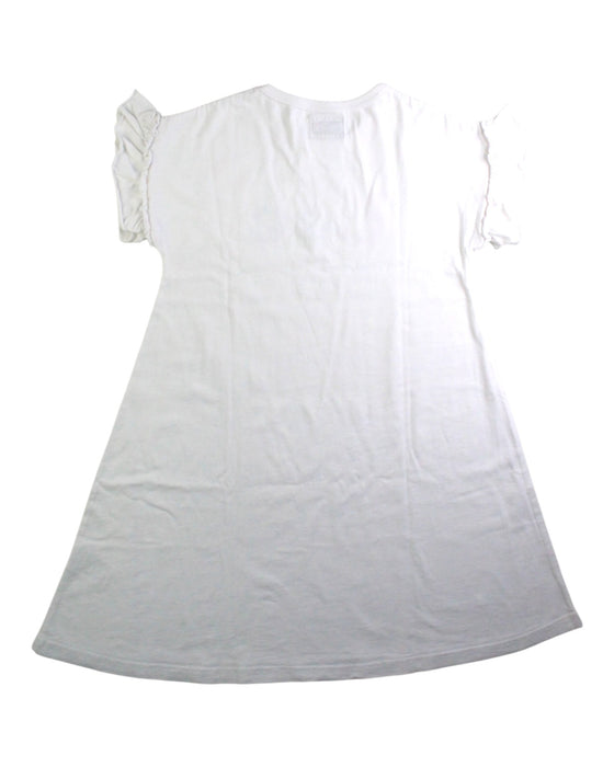 A White Short Sleeve Dresses from Lee in size 5T for girl. (Back View)