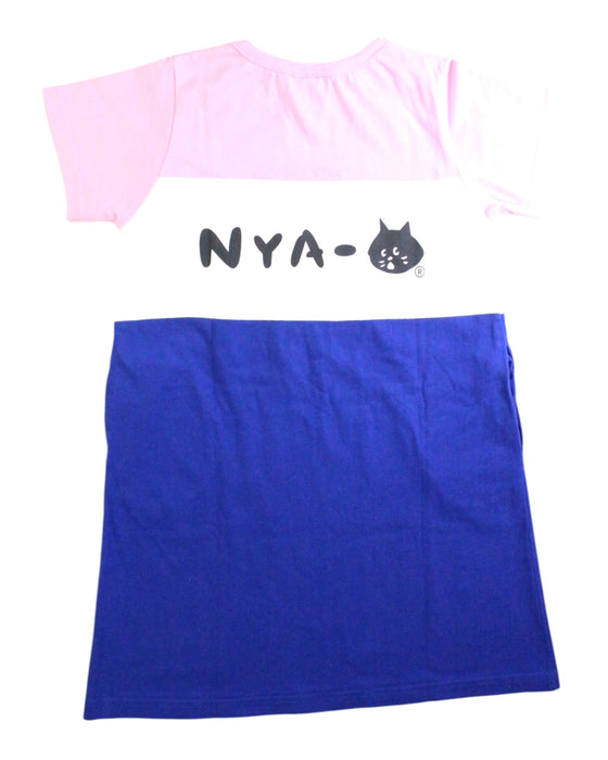 A Pink Short Sleeve Dresses from Champion in size 5T for girl. (Back View)