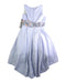 A Blue Sleeveless Dresses from Rare Editions in size 8Y for girl. (Back View)