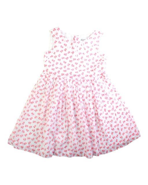 A Pink Sleeveless Dresses from Bonpoint in size 10Y for girl. (Front View)