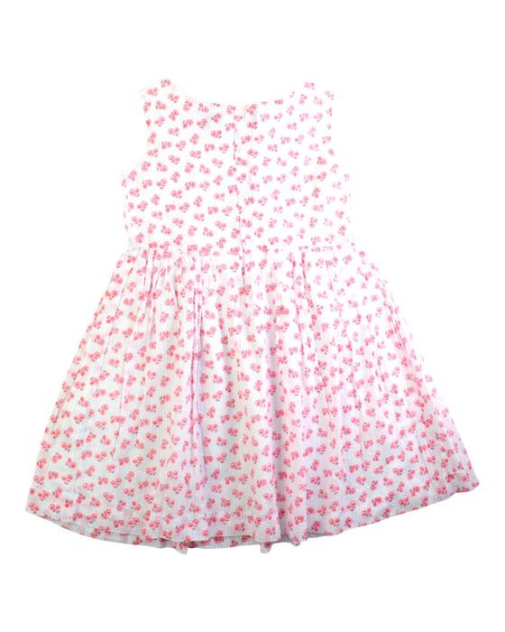 A Pink Sleeveless Dresses from Bonpoint in size 10Y for girl. (Back View)