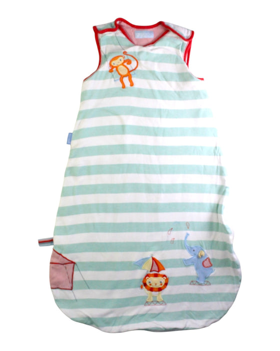 A White Sleepsacs from Grobag in size 6-12M for neutral. (Front View)