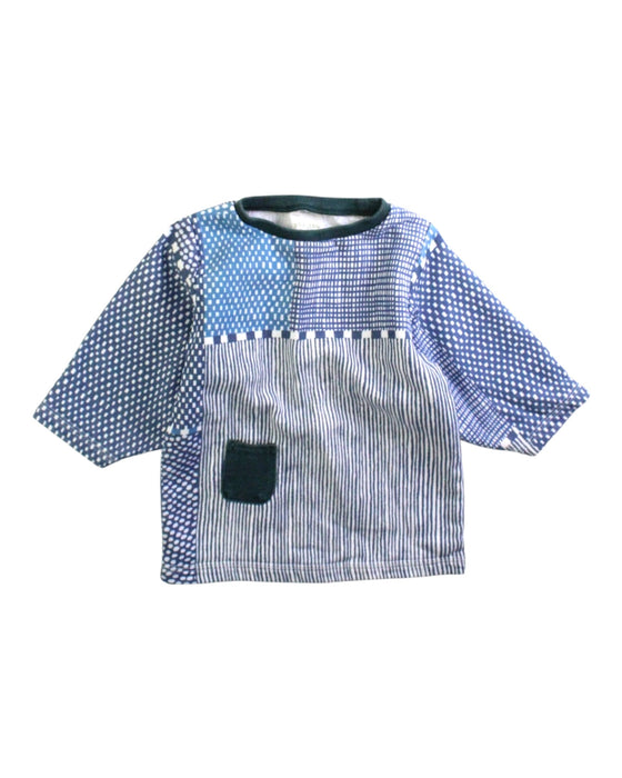 A Blue Long Sleeve Tops from Sou Sou in size 2T for boy. (Front View)