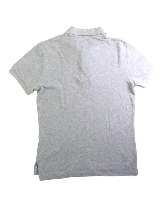 A Grey Short Sleeve Polos from Polo Ralph Lauren in size 10Y for boy. (Back View)
