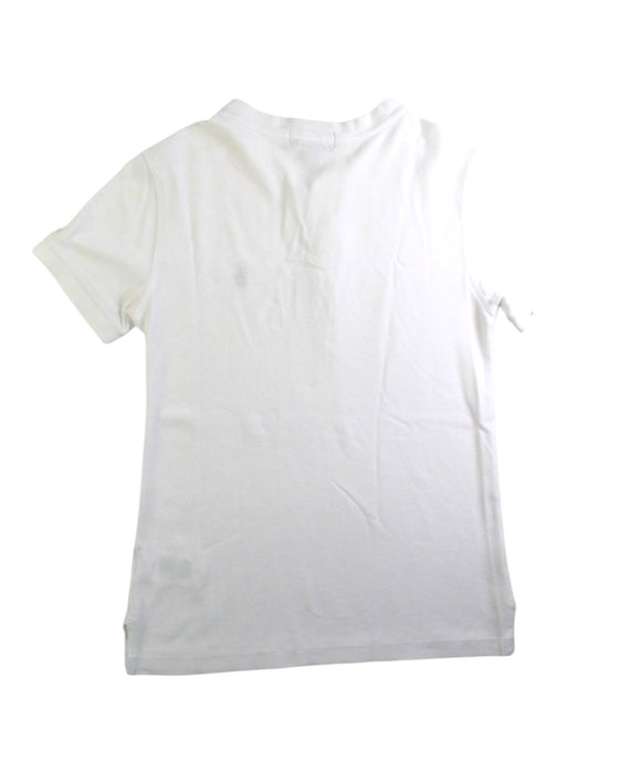 A White Short Sleeve Polos from Polo Ralph Lauren in size 8Y for boy. (Back View)