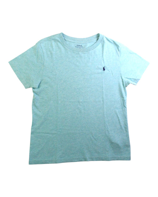 A Blue Short Sleeve T Shirts from Polo Ralph Lauren in size 7Y for boy. (Front View)