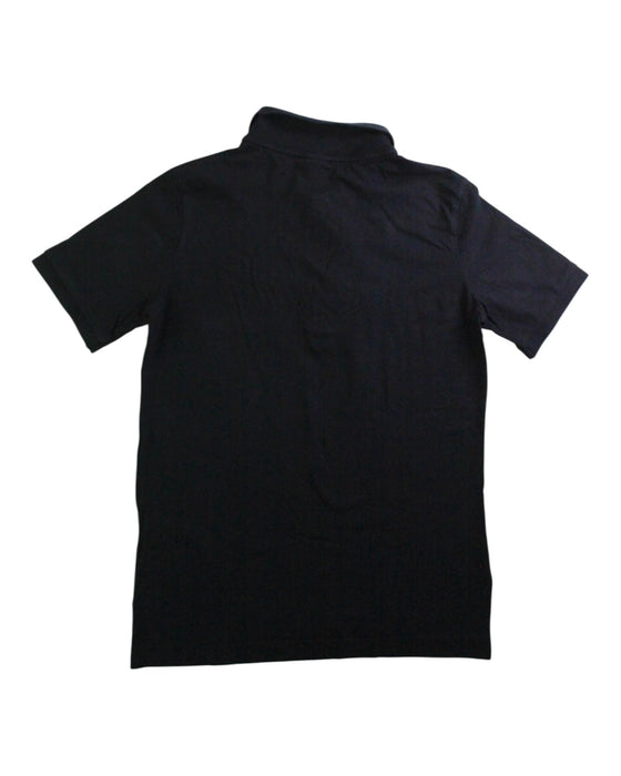 A Black Short Sleeve Polos from Nike in size 10Y for boy. (Back View)