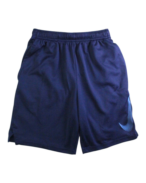 A Navy Active Shorts from Nike in size 11Y for boy. (Front View)