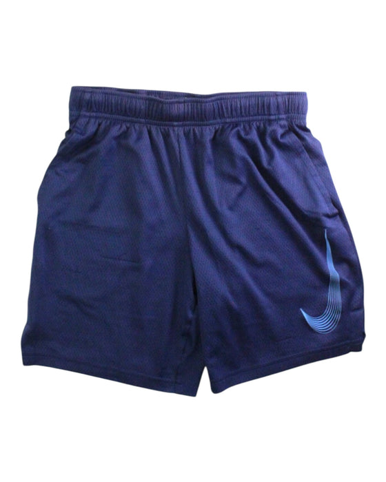 A Navy Active Shorts from Nike in size 10Y for boy. (Front View)