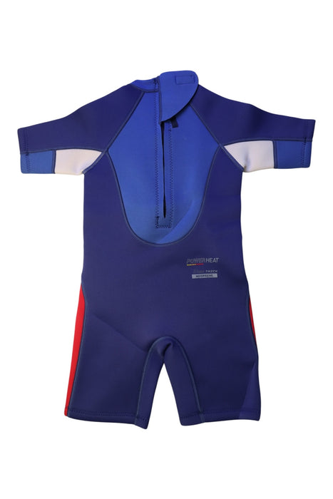 A Blue Wetsuits from Arena in size 4T for boy. (Back View)