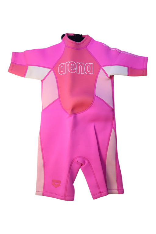 A Pink Wetsuits from Arena in size 5T for boy. (Front View)