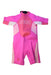 A Pink Wetsuits from Arena in size 5T for boy. (Front View)