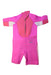 A Pink Wetsuits from Arena in size 5T for boy. (Back View)