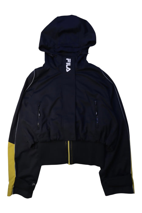 A Black Lightweight Jackets from Fila in size 14Y for neutral. (Front View)