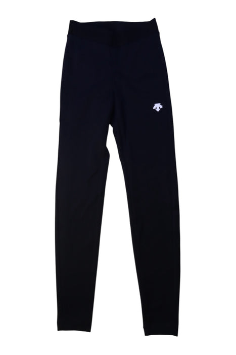 A Black Active Pants from Descente in size 12Y for girl. (Front View)