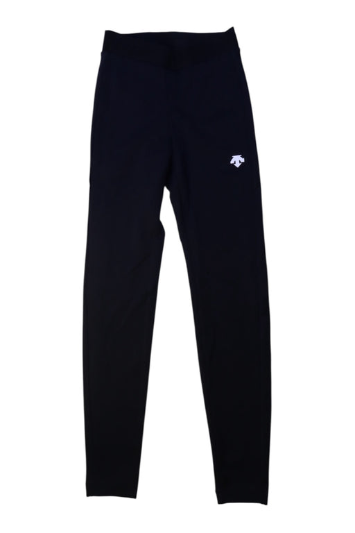 A Black Active Pants from Descente in size 12Y for girl. (Front View)