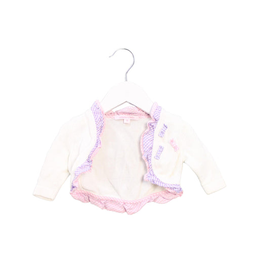 A White Cardigans from Nicholas & Bears in size 0-3M for girl. (Front View)