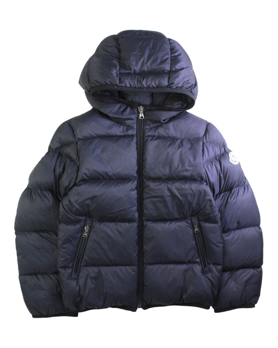 A Navy Puffer/Quilted Coats & Outerwear from Moncler in size 8Y for neutral. (Front View)