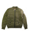 A Green Puffer/Quilted Jackets from Jott in size 8Y for neutral. (Front View)
