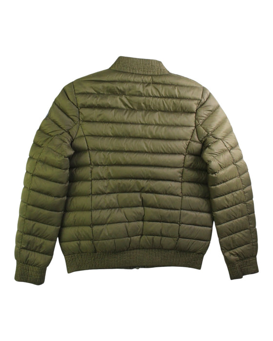 A Green Puffer/Quilted Jackets from Jott in size 8Y for neutral. (Back View)