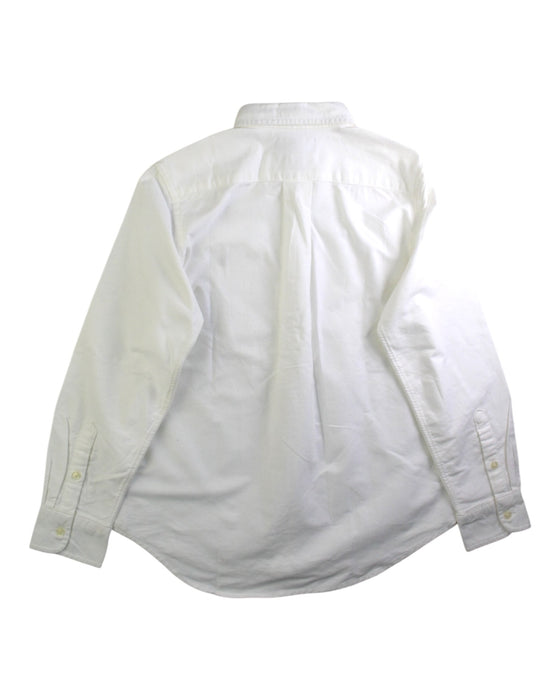 A White Long Sleeve Shirts from Polo Ralph Lauren in size 10Y for boy. (Back View)
