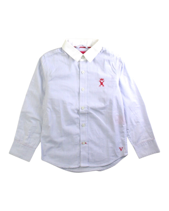 A White Long Sleeve Shirts from Vicomte A. in size 4T for boy. (Front View)