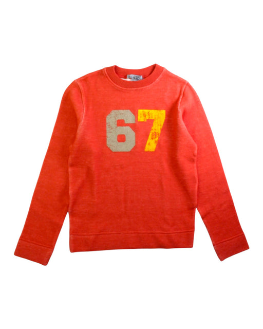 A Red Crewneck Sweatshirts from Bonpoint in size 6T for boy. (Front View)