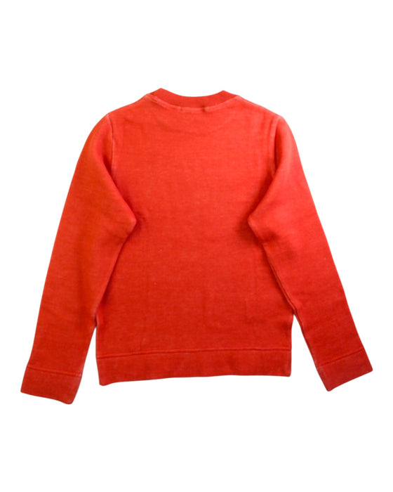 A Red Crewneck Sweatshirts from Bonpoint in size 6T for boy. (Back View)