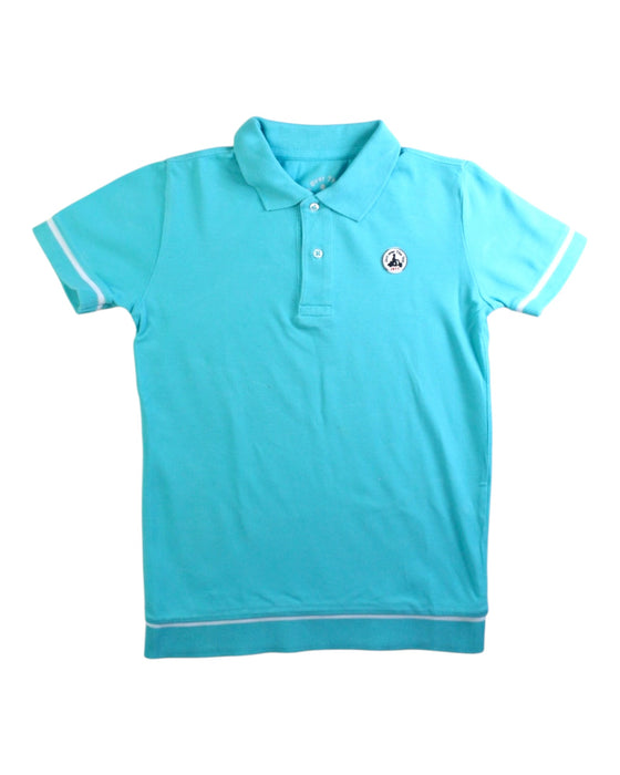 A Blue Short Sleeve Polos from Jott in size 8Y for boy. (Front View)