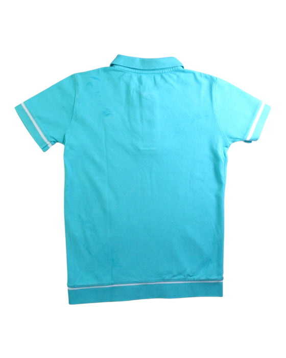 A Blue Short Sleeve Polos from Jott in size 8Y for boy. (Back View)