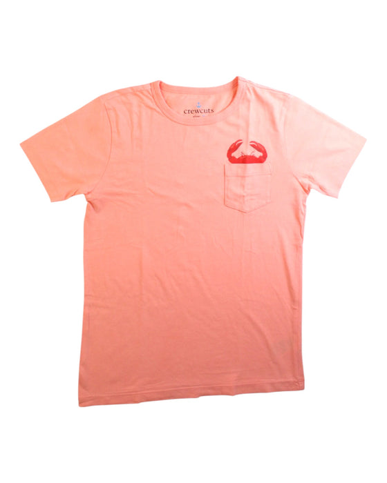 A Pink Short Sleeve T Shirts from Crewcuts in size 8Y for boy. (Front View)