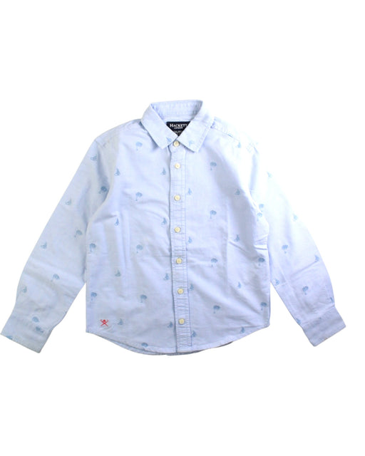 A White Long Sleeve Shirts from Hackett in size 5T for boy. (Front View)