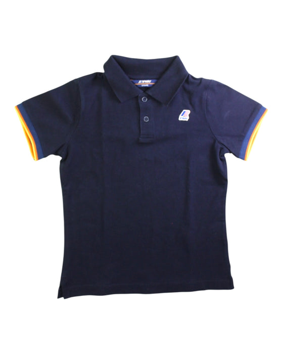 A Navy Short Sleeve Polos from K-Way in size 8Y for boy. (Front View)