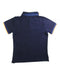 A Navy Short Sleeve Polos from K-Way in size 8Y for boy. (Back View)