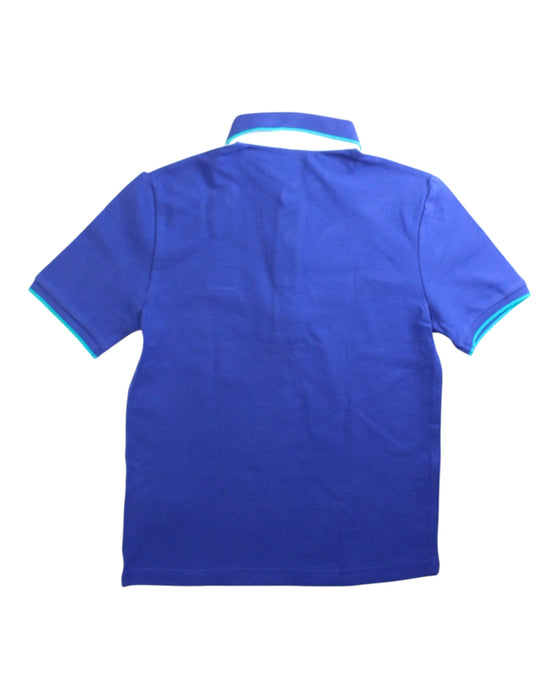 A Blue Short Sleeve Polos from Boss in size 8Y for boy. (Back View)