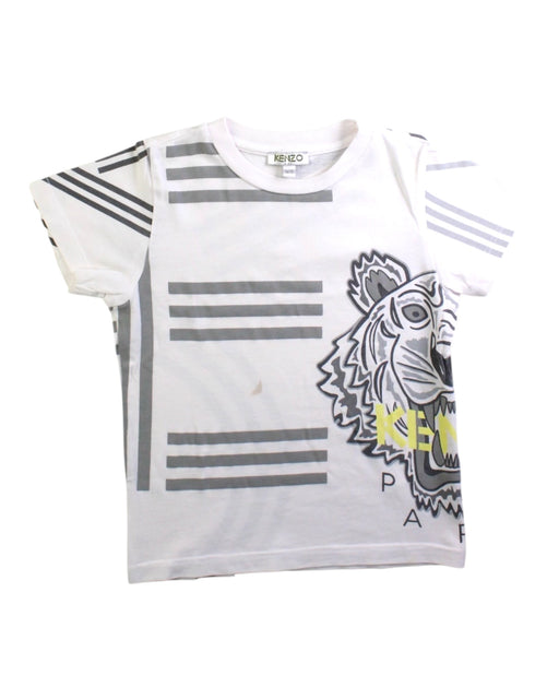 A Grey Short Sleeve T Shirts from Kenzo in size 5T for boy. (Front View)