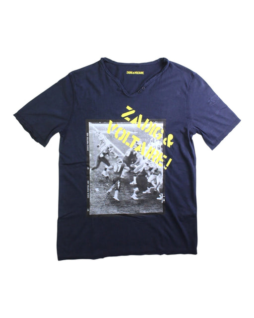 A Navy Short Sleeve T Shirts from Zadig & Voltaire in size 12Y for boy. (Front View)