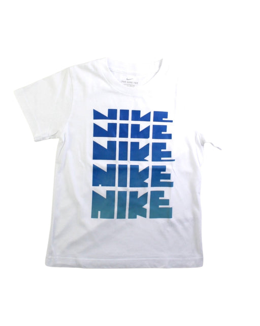 A White Short Sleeve T Shirts from Nike in size 6T for boy. (Front View)