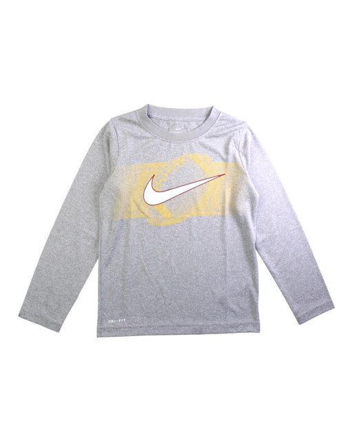 A Grey Long Sleeve T Shirts from Nike in size 6T for boy. (Front View)