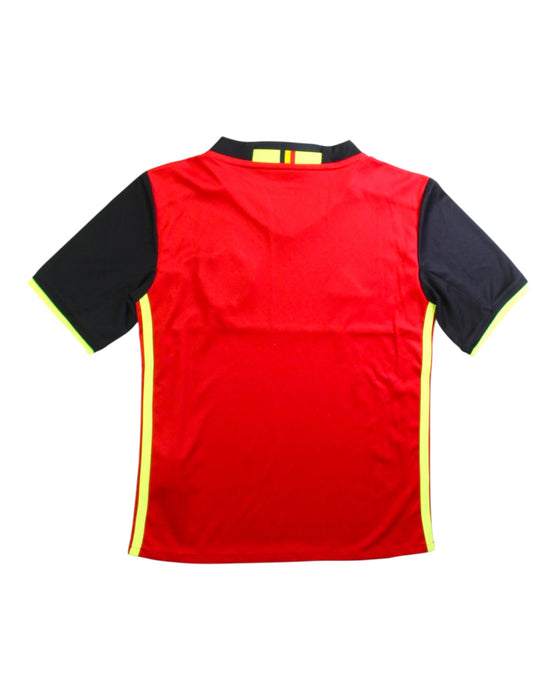 A Red Active Tops from Adidas in size 7Y for boy. (Back View)