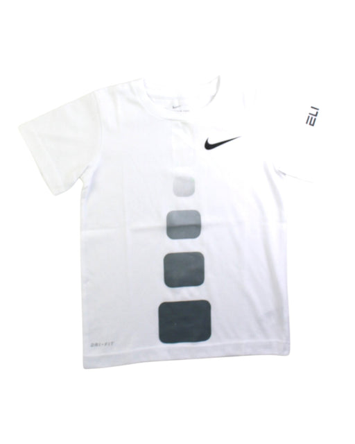 A White Short Sleeve T Shirts from Nike in size 5T for boy. (Front View)