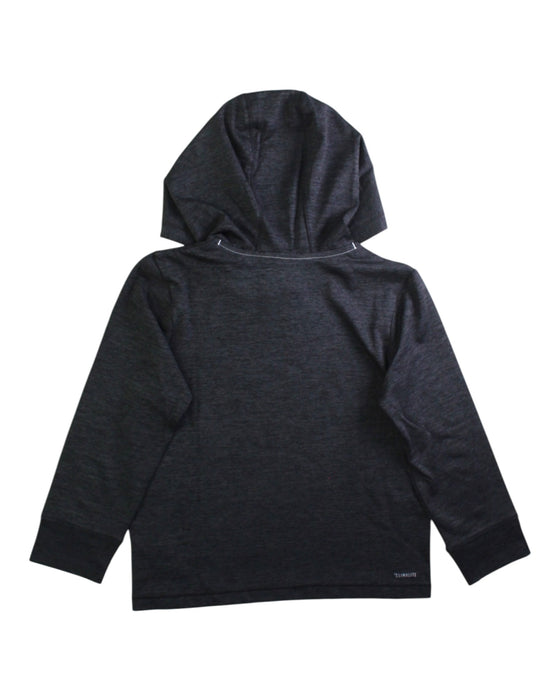 A Black Hooded Sweatshirts from Adidas in size 5T for neutral. (Back View)