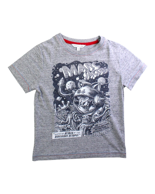 A Grey Short Sleeve T Shirts from Little Marc Jacobs in size 6T for boy. (Front View)