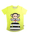 A Yellow Short Sleeve T Shirts from Paul Frank in size 6T for boy. (Front View)