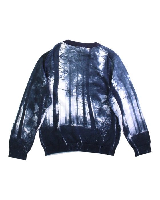 A Blue Crewneck Sweatshirts from Armani in size 6T for boy. (Back View)